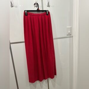 Banana Republic Vibrant Red Maxi Skirt